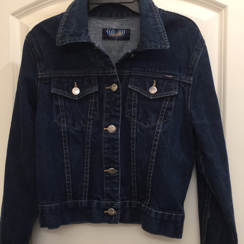 Angel jeans wear girls denim jacket size L